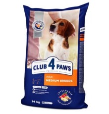 Сухий корм Club 4 Paws Adult Medium Breeds - для дорослих собак середніх порід, 14 кг