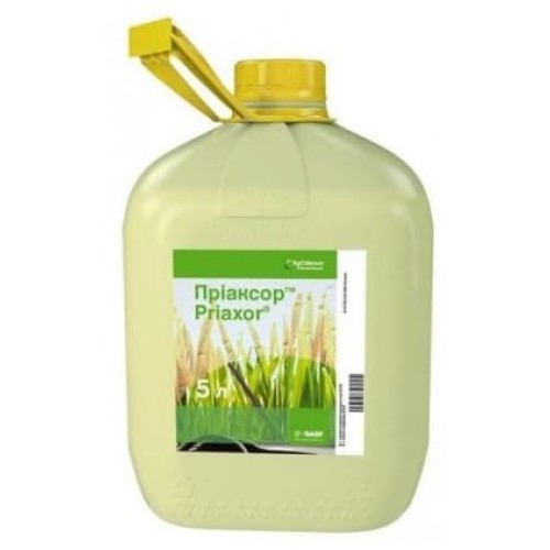 Фунгіцид Пріаксор (піраклостробін, 150 г/л + флуксапіроксад, 75 г/л) - системно-контактний фунгіцид для пшениці, ячменю, жита і соняшнику з AgCelence-ефектом, BASF, 5 л